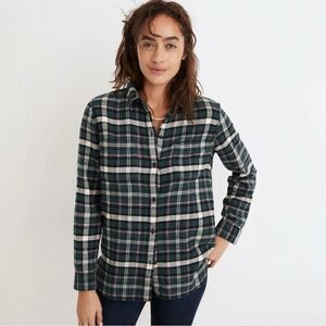 Madewell Flannel Classic Ex-Boyfriend Shirt Plaid Size Small